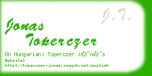 jonas toperczer business card